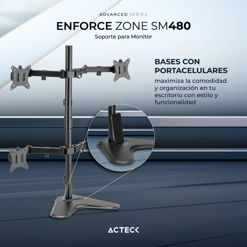 Soporte Para Monitor ENFORCE ZONE-B SM445 ACTECK ADVANCED SERIES Soporte para 4 Monitores AC-939669 3