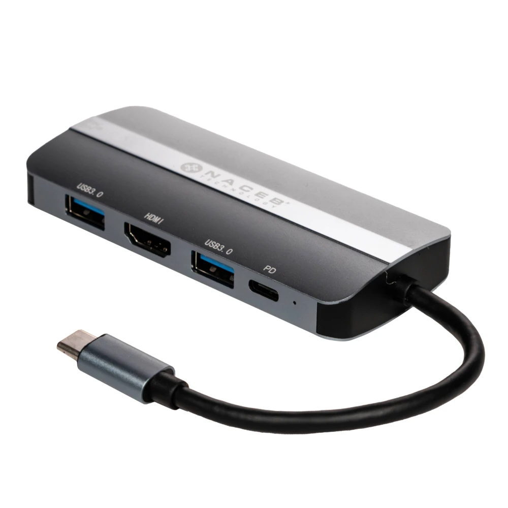 NACEB ADAPTADOR USB-C 8 EN 1 RJ45+HDMI+3*USB3.0+PD100W+SD/TF NA-0129 NA-0129 2