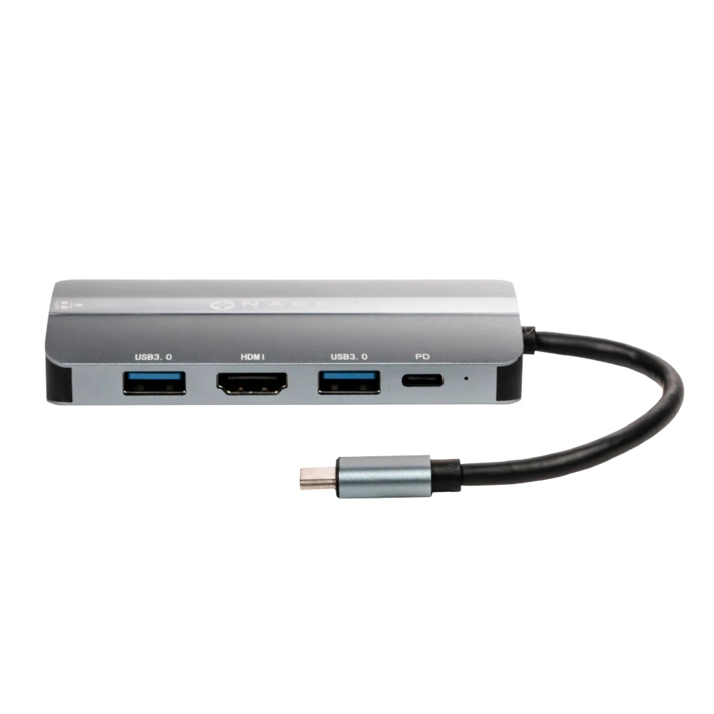 NACEB ADAPTADOR USB-C 8 EN 1 RJ45+HDMI+3*USB3.0+PD100W+SD/TF NA-0129 NA-0129 5