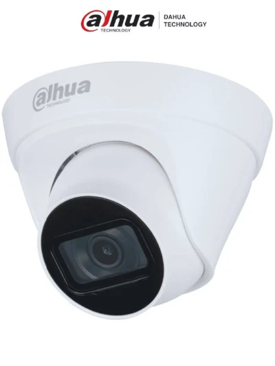 Camara DAHUA DH-IPC-HDW1230T1P-A-0280B-S6 - Cámara IP Domo 2MP con lente de 2.8 mm y ángulo de visión de 102 grados, micrófono integrado, IR de 30m, IP67,