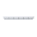 Panel de Parcheo Modular Mini-Com (Sin Conectores), Plano, Sin Blindaje, Alta Densidad, de 48 Puertos, Color Blanco, 1 UR CPP48HDWWH-AD-2-l