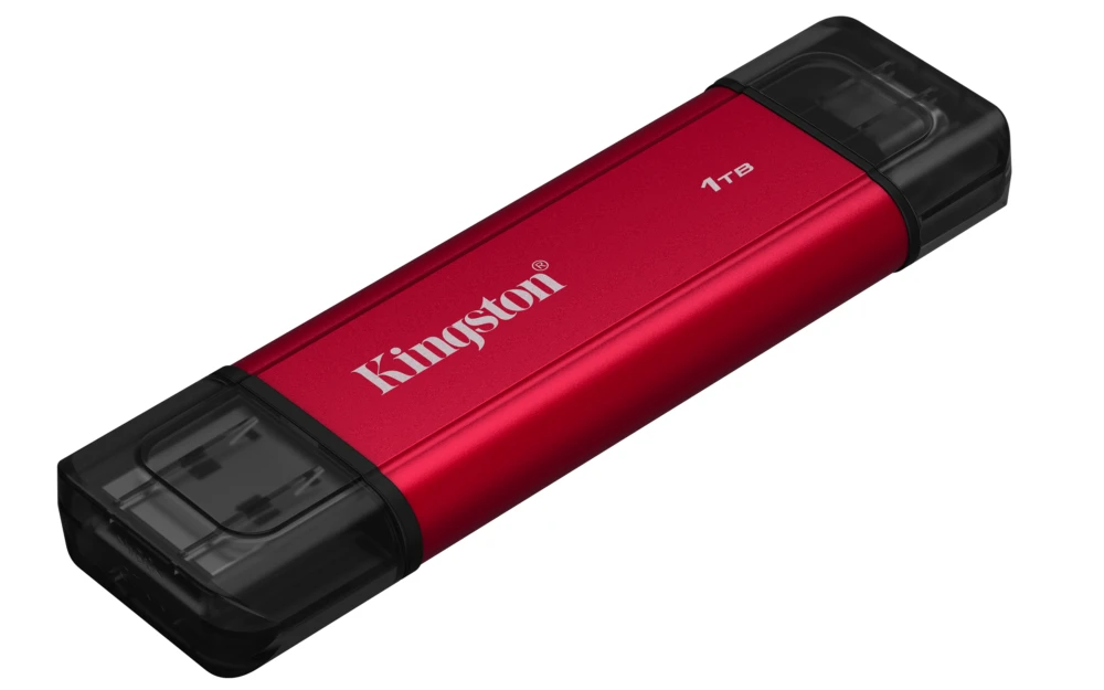 UNIDAD DE ESTADO SOLIDO PORTABLE KINGSTON SPSD 1TB DUAL USB-A/C 3.2 GEN 2 R.1050MB/S W.950MB/S ROJO SPSD/1TB 3