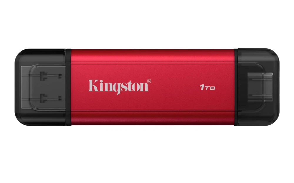 UNIDAD DE ESTADO SOLIDO PORTABLE KINGSTON SPSD 1TB DUAL USB-A/C 3.2 GEN 2 R.1050MB/S W.950MB/S ROJO SPSD/1TB 1