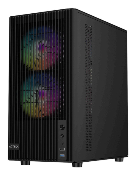 Gabinete Mini Torre  ZYRON GC606 ACTECK  Factor: Micro Atx, Mini ITX