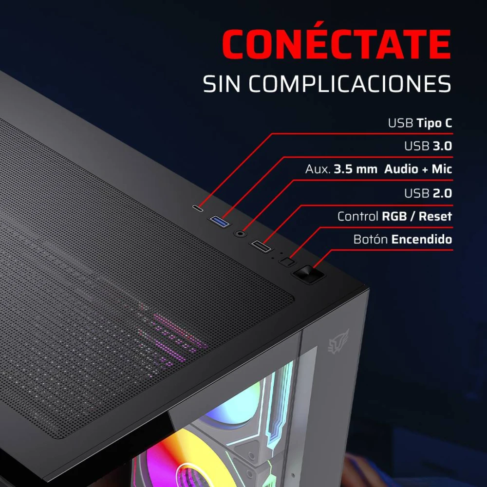 Gabinete Media Torre TANK CORE ULTRA GM925 Factor: Micro Atx - Mini ITX BR-943833 2