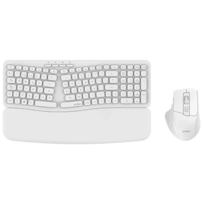 Kit Teclado y Mouse Acteck Creator Ultra CONFORT MK650  Teclado y Mouse Ergonómico Inalámbrico, Teclado de Membrana 2.4Mhz