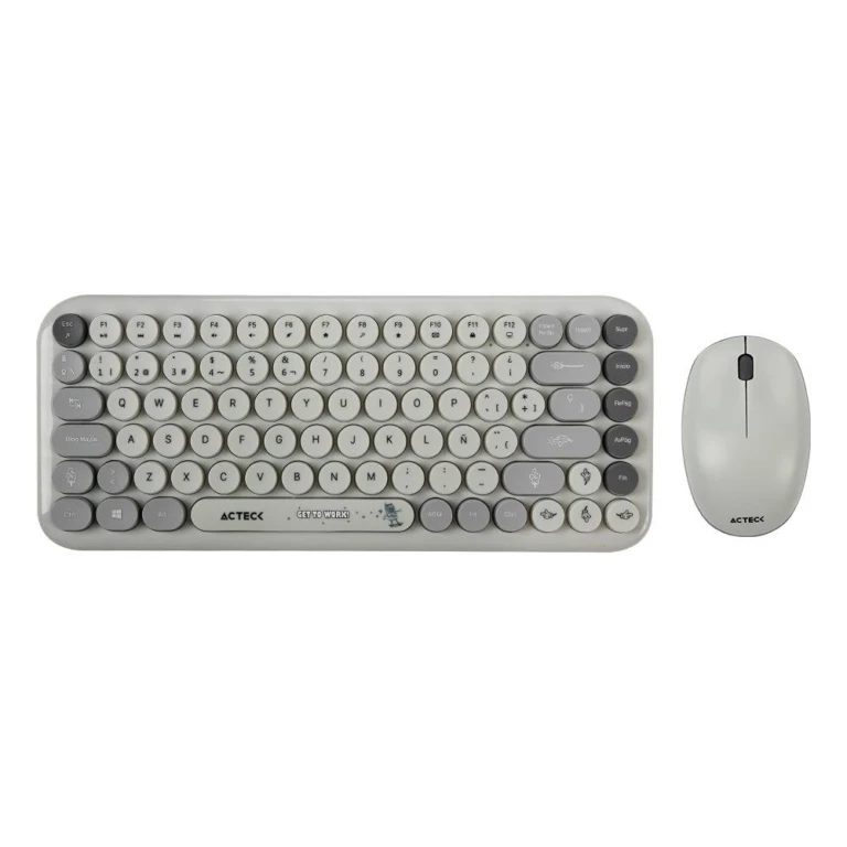 Kit Teclado y mouse Inalámbricos 2.4hz Creator Chic K-Colors MK480 Advanced Series Teclado Inalambrico Dongle 2.4Mhz KITACT1260_2_full
