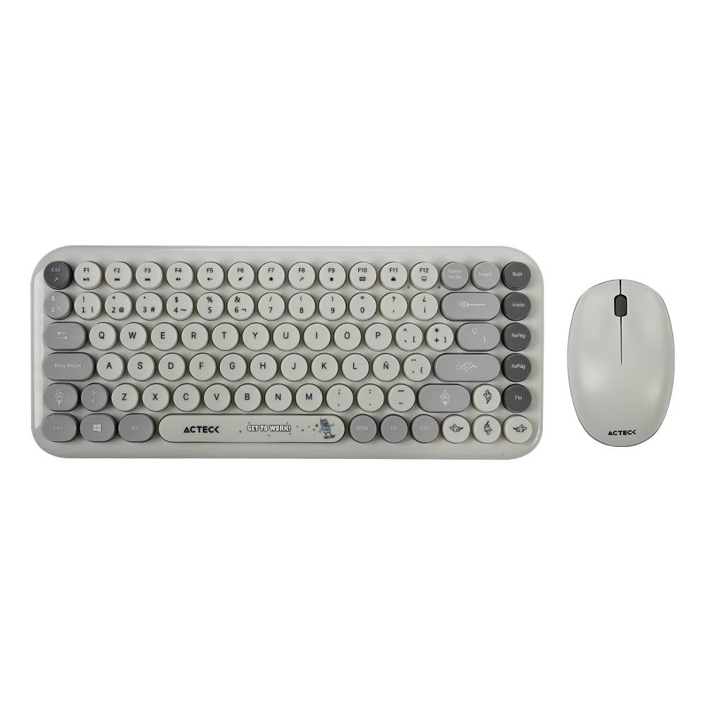 KITACT1260_2_full Kit Teclado y mouse Inalámbricos 2.4hz Creator Chic K-Colors MK480 Advanced Series Teclado Inalambrico Dongle 2.4Mhz 4