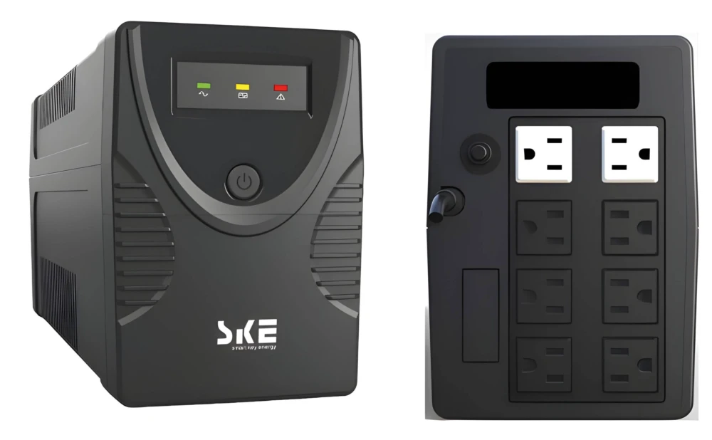 No Break Interactivo SKE Energy GP1000 1000va/600w, Color Negro y Gris, Voltaje de Entrada y Salida 120V GP1000 3