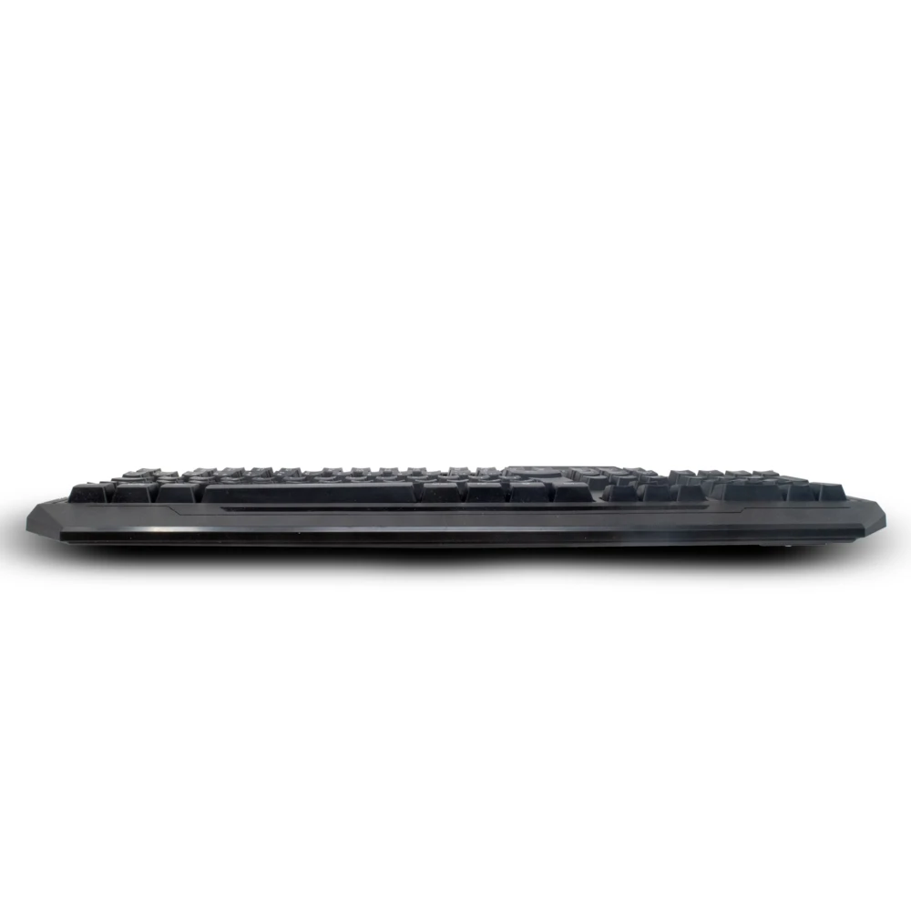 TECLADO GAMER NGK-HYDRA 114 TECLAS RETROILUMINADO LED MULTICOLOR DISENO ERGONOMICO 6 BOTONES MULTIMEDIA NEGRO NBGKHY01BM 3