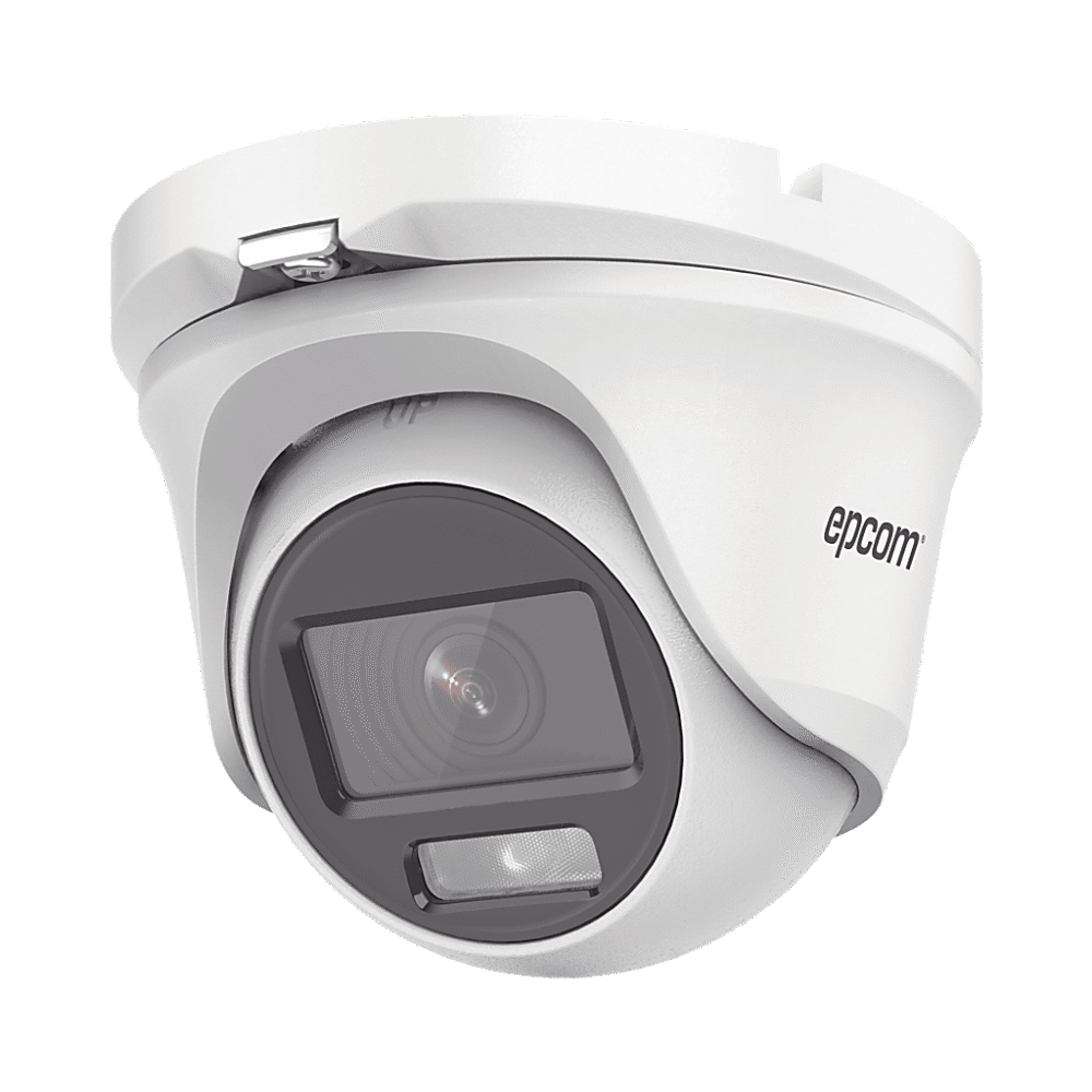 frontal_0S1000-10 Cámara Eyeball TurboHD / 3K 2960x1665 / Lente 2.8 mm / ColorVu Luz Blanca 20 m (65.6 ft) / Audio por Coaxitron / IP66 / dWDR / 4 Tecnologías TVI-AHD-CVI-CVBS E3K-TURBO-HC 2