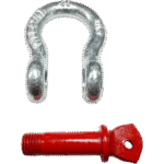 Grilllete Lira (Anchor Shackle) / 4.75 T WLL / Cuerpo 3/4" Acero Forjado Galvanizado / Perno 7/8" Acero Alta Resistencia / Factor Seguridad 6:1 / Marca SHINESTAGE frontal_0S1000-14