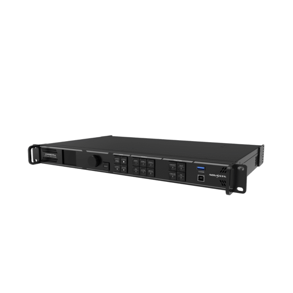 lateral_izquierda_0S1000-4 Controlador Todo-en-Uno NovaStar VX600 Pro | 6 Puertos Gigabit Ethernet | Capacidad de 3.9M de Píxeles | Soporte 4K@60Hz | Gestión de 6 Capas VX600PRO 3