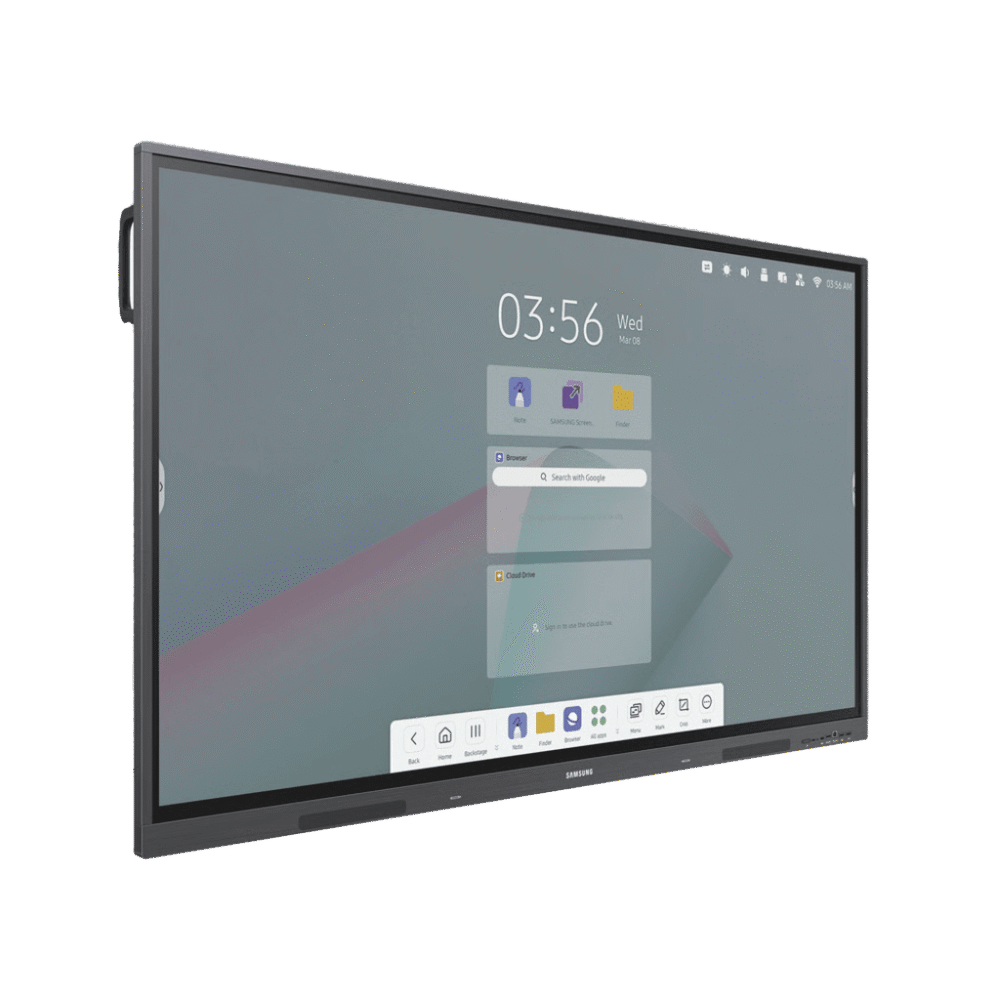 lateral_izquierda_0S1000-7 Pantalla Interactiva / 75" / 4K UHD 3840x2160 / Táctil IR 8 ms / Brillo 400 nits / Android 14 EDLA / Wi-Fi y Bluetooth / VESA 800x400 WA75FA 2