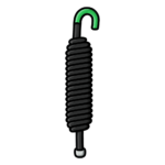 Resorte para Barrera Vehicular / Acero de Alta Resistencia / Doble Resorte Integrado / Ø40mm x 340mm (1.31ft) / 1.399kg (3.08lb) portada_0S1000-1008