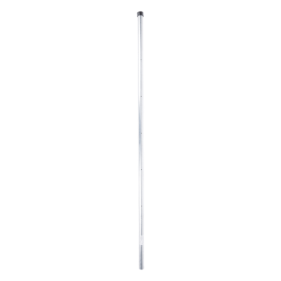 Poste de Esquina para Cerca Electrificada / 6 Aisladores / Tubo Galvanizado Cal. 18 / 1" Diámetro / 1.4 m (4.6 ft) Altura / Sin Pintar