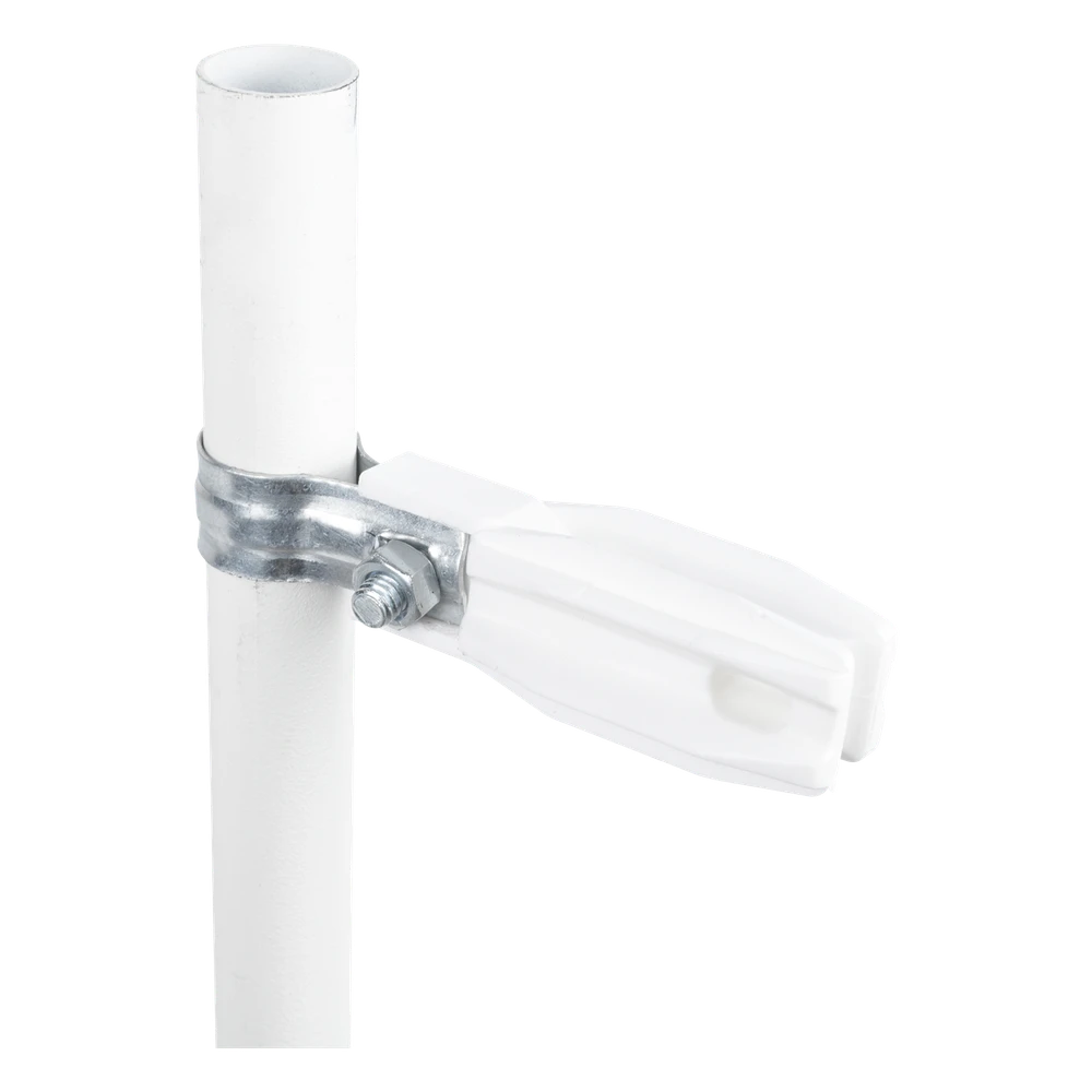 portada_0S1000-1049 Aislador de Paso o Esquina / Abrazadera 1" (25 mm) / Resina Virgen 100% / Acero Galvanizado / Protección UV / Bolsa 100 Unidades SFABRAZADERA1PW 1