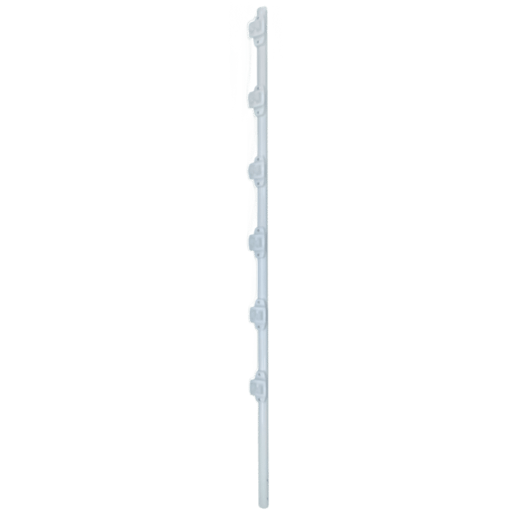 portada_0S1000-1075 Poste de Paso / Tubo de Acero Galvanizado / Diámetro 1" / Longitud 140 cm / 6 Aisladores / Color Blanco / 1 KG SF-POST-6W 1