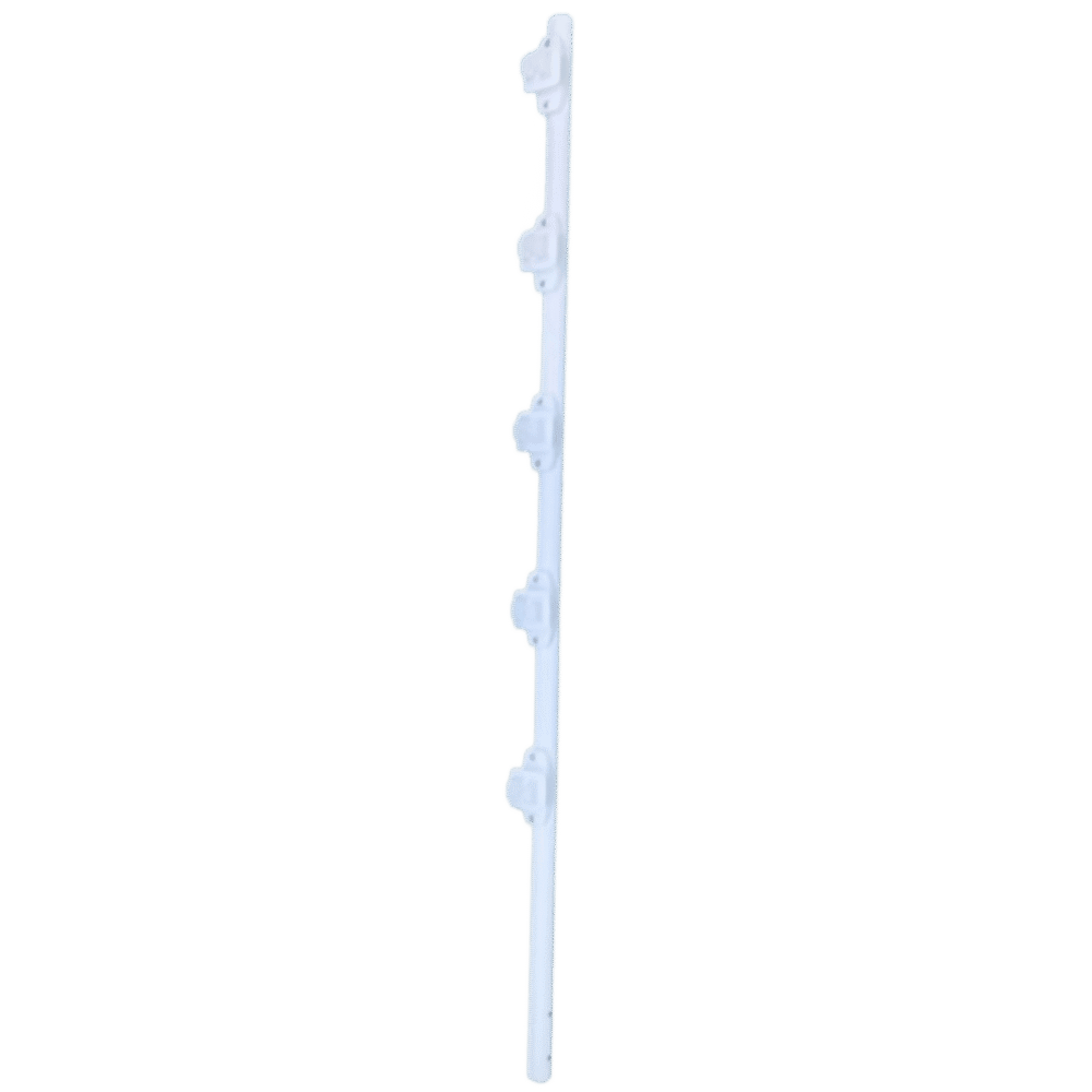 Poste de Paso / Tubo de Acero Galvanizado / Diámetro 1" / Longitud 120 cm / 5 Aisladores / Color Blanco/ Peso 0.9 KG SF-POST-5W 1