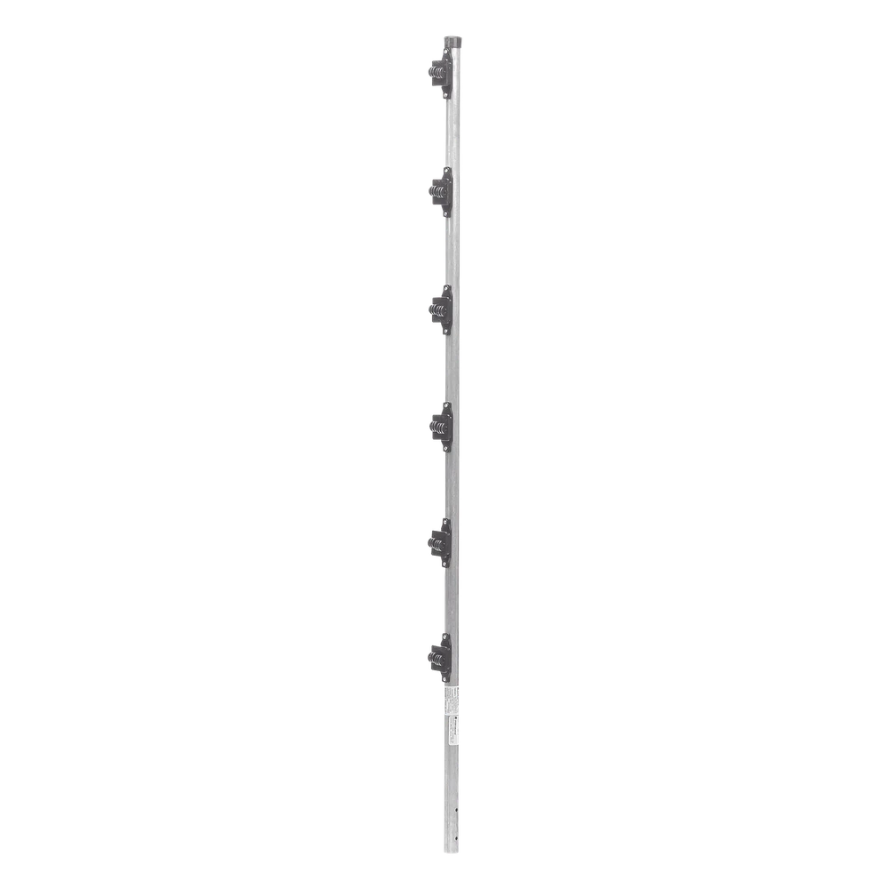 portada_0S1000-1085 Poste para Cerca Electrificada / 6 Aisladores de Paso / Acero Galvanizado Calibre 18 / Altura 1.4 m (4.6 ft) / Fijación en Concreto / Intemperie SYS-POST-10 1