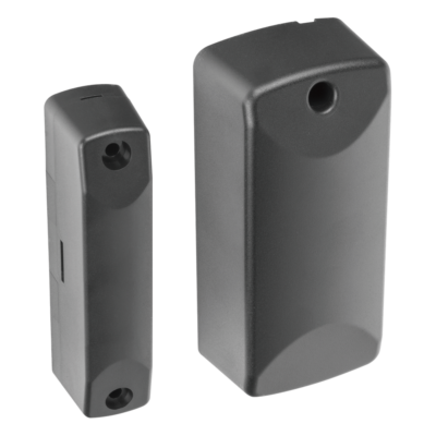 Sensor Magnético Inalámbrico para Exterior / IP56 / Gap 7.5 cm / Entrada Auxiliar NC/C/NO / -40°C a 60°C / Batería 10 Años / 345 MHz