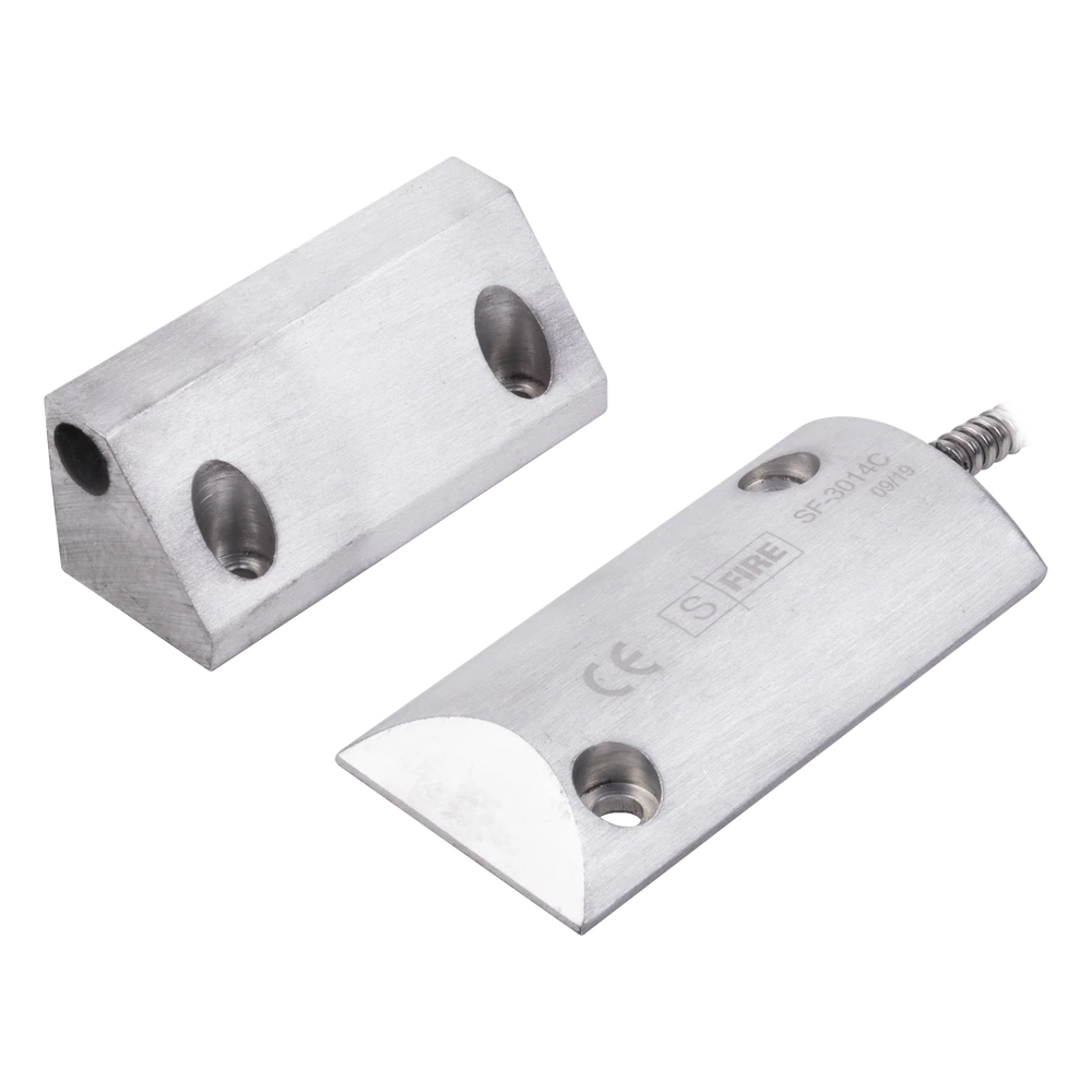 portada_0S1000-1108 Contacto Magnético de Piso / Salida Dual NC/NA / GAP 65 mm (2.5 in) / Cubierta de Aluminio / Cable Blindado 55 cm / Certificación UL & CE SF-3014-C 1