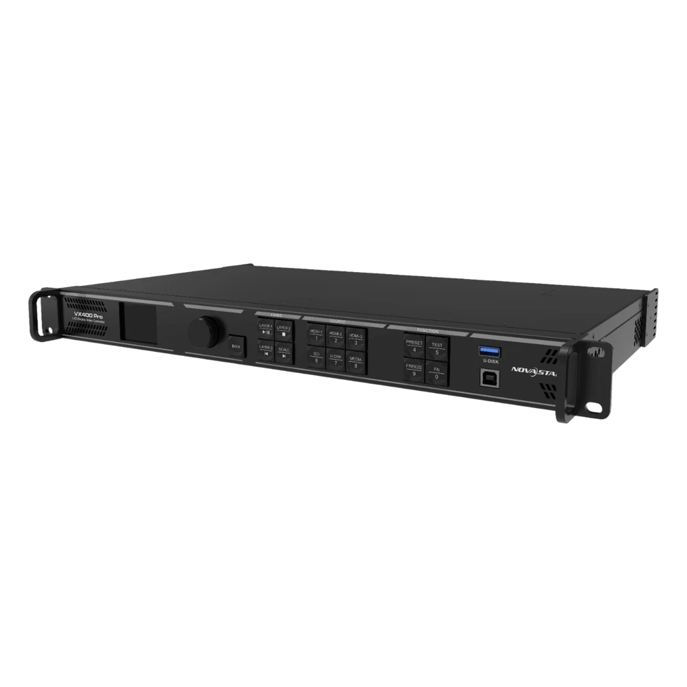portada_0S1000-124 Controlador All-in-One VX400 Pro / Procesamiento de Video 4K×2K@60Hz / 4 Puertos Ethernet Gigabit / 2.6 Millones de Píxeles / 6 Capas de Video / Fibra Óptica 10G / USB 3.0 Playback / Control Remoto VX400PRO 1