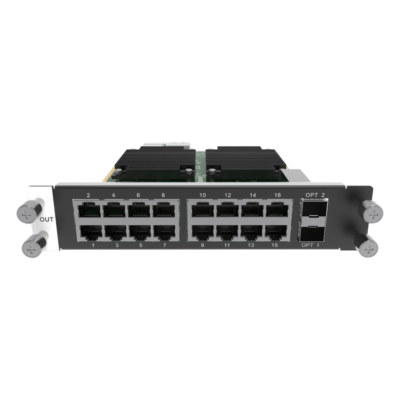 Tarjeta de salida de 16 puertos RJ45 + 2 Puertos STP