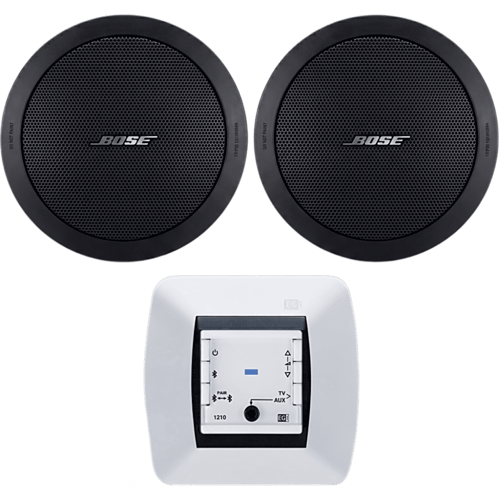 Kit de Audio Residencial | Mando Bluetooth EGI 121010H + Par de Bocinas de Techo BOSE FS2C | 2+2W RMS | 16Ω 121010H/FS2C 1