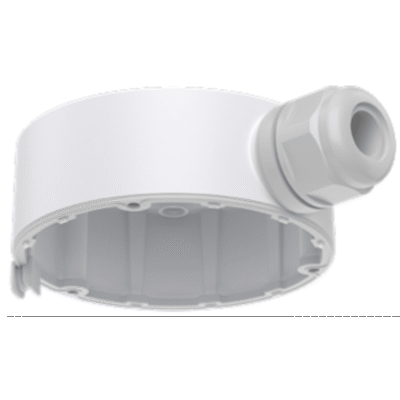 Caja de Empalme Fija para Domo Serie 35 / Material Aluminio / Color Blanco / Compatible con Cámaras Honeywell HC35W / IP67 Resistente a la Intemperie / Incluye Accesorios de Montaje Completo