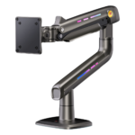 Soporte Mecánico para Monitor / 32" a 60" / Carga 2-20 kg (4.4-44 lbs) / VESA 75x75 y 100x100 mm / Iluminación RGB / Resorte de Alta Precisión / Rotación 360° portada_0S1000-158
