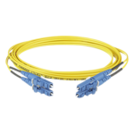 Jumper de Fibra Óptica / Monomodo OS2 9/125 / LC-LC Dúplex / OFNR Riser / 6 m (19.69 pies) / Amarillo portada_0S1000-163