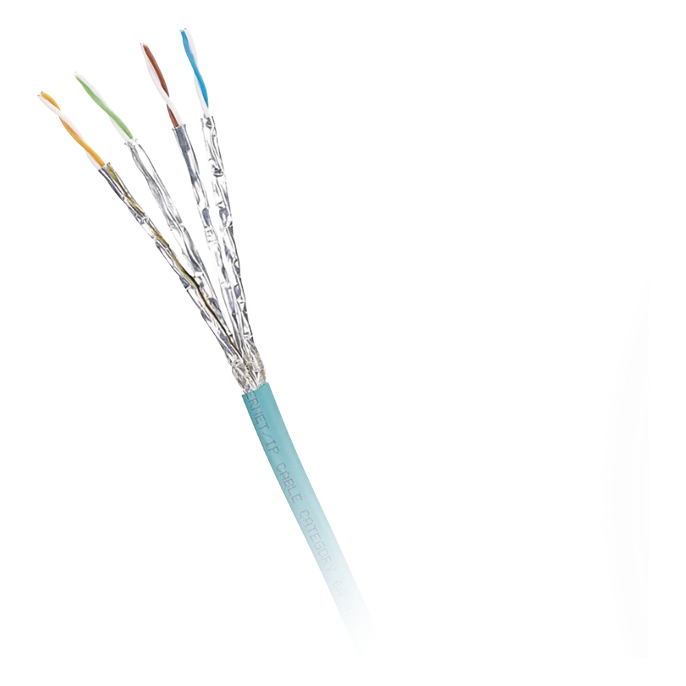 portada_0S1000-174 Bobina de Cable Blindado S/FTP / Cat 6A / Multifilar 24 AWG / Resistente Aceite-UV-Abrasión / PUR Ignífugo / 500 m (1640 pies) ISX6X04ATL-LED 1
