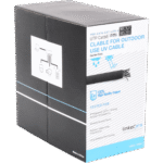 Bobina de Cable Cat6 / 305 m (1000 pies) / 24 AWG / UTP / Intemperie / PVC Negro portada_0S1000-186