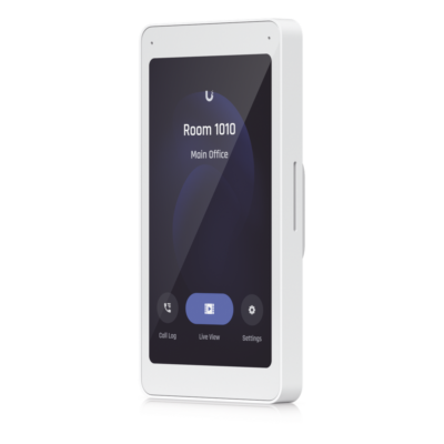 UniFi Intercom Viewer, monitor que se vincula a UA-INTERCOM, para visualizar y aperturar, pantalla táctil de 5", energizado por POE, montaje en pared