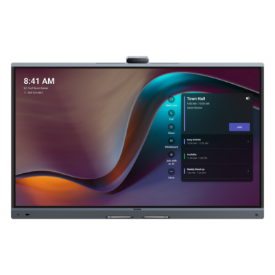 Centro de Colaboración Inteligente / Pantalla 4K UHD 65'' / Triple Cámara 50 MP / Zoom Híbrido 16x / Audio AI 12 m (39.4 ft) / 20 Puntos Táctiles / Wi-Fi 6