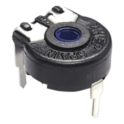 Potenciómetro de Carbón / 50 kΩ / 0.15 W / 10 mm / Montaje Horizontal / Ajuste Vertical / IP54
