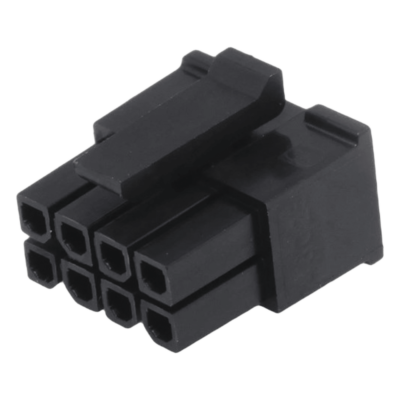 Conector Plug / 8 Contactos / Doble Fila / Paso 3.0 mm / Pin Hembra / 5.0A / -40°C a +105°C