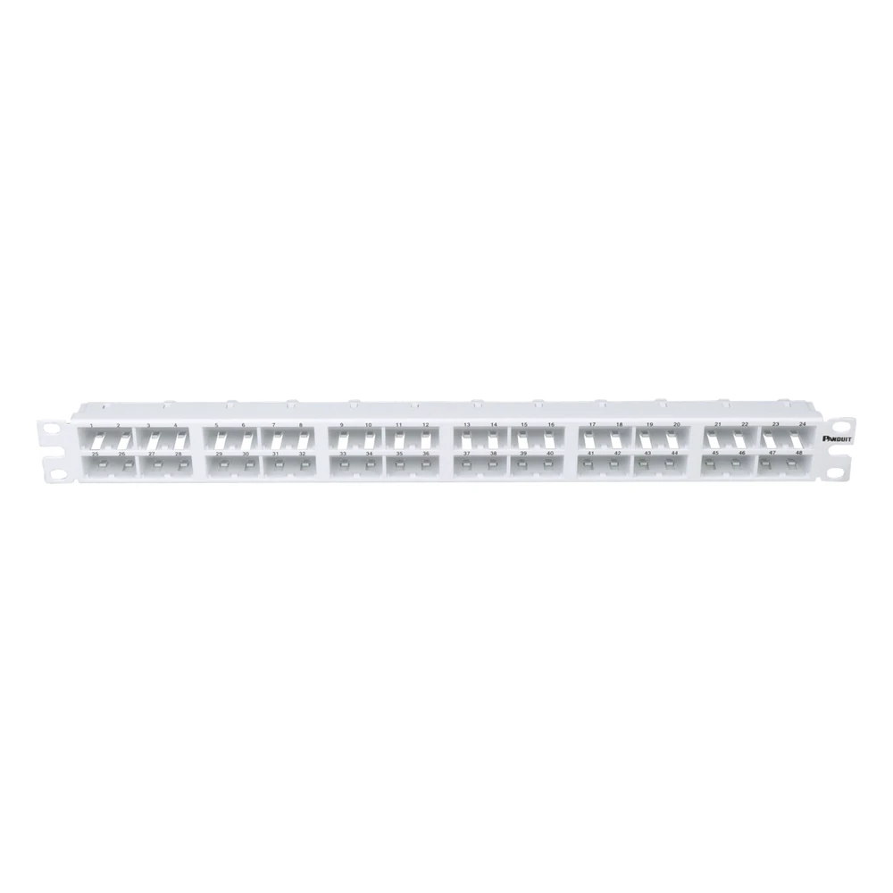 portada_0S1000-34 Panel de Parcheo Modular Mini-Com (Sin Conectores), Plano, Sin Blindaje, Alta Densidad, de 48 Puertos, Color Blanco, 1 UR CPP48HDWWH 1