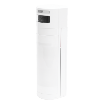 Sensor de Movimiento con Cámara IP / Detección Dual PIR + Microondas / 15 m (49.2 ft) / Ángulo Ajustable 90° a 180° / Inmunidad a Mascotas 40 kg / IP65