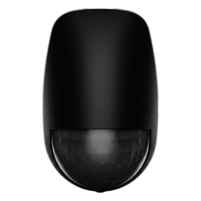 Detector PIR Inalámbrico Interior / 52 Zonas / Rango 15 m (49.2 ft) / Ángulo 85.9° / Inmunidad Mascotas 30 kg / Tri-X Wireless 433 MHz / AES-128 / Batería 5 Años / Negro