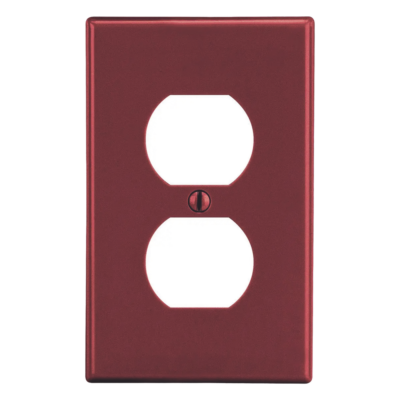 Placa de Pared / Duplex / Policarbonato / 4.63 x 2.88 x 0.25 in / Vertical / UL 94 V2