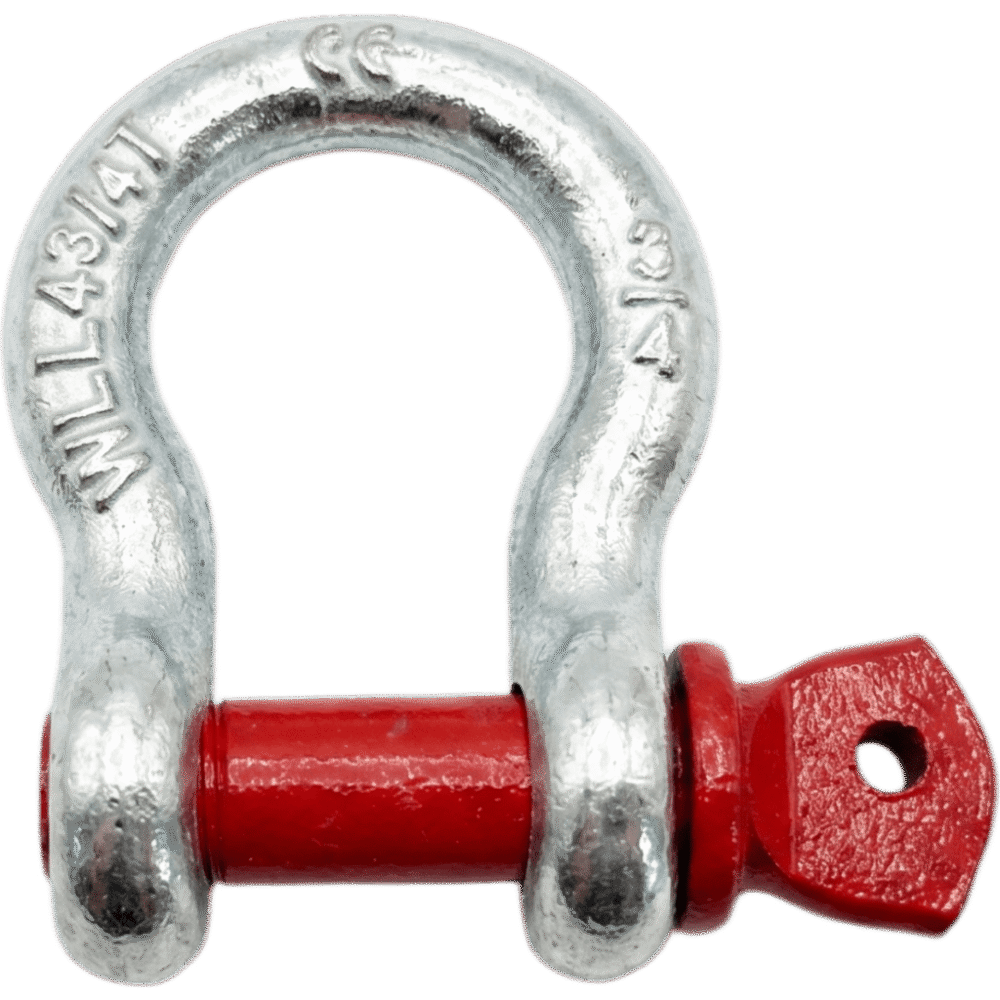 portada_0S1000-477 Grilllete Lira (Anchor Shackle) / 4.75 T WLL / Cuerpo 3/4" Acero Forjado Galvanizado / Perno 7/8" Acero Alta Resistencia / Factor Seguridad 6:1 / Marca SHINESTAGE TSK-400-475 1