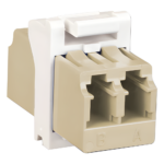 Módulo Acoplador MAX de Fibra Óptica, LC Duplex, Compatible con Monomodo y Multimodo, Color Blanco portada_0S1000-48