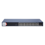 Switch Gigabit PoE+ / Administrable / 24 Puertos 1000 Mbps PoE+ / 2 Puertos 1000 Mbps Uplink / 2 Puertos SFP Uplink / Configuración Nube desde Hik-PartnerPro / Modo Extendido hasta 300 Metros / 370 W portada_0S1000-50