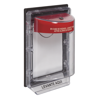 Cubierta Protectora con Alarma / Policarbonato Ultra Resistente / Alarma 95 a 105 dB / Montaje en Superficie / Interior y Exterior / Inviolable / Listado UL/ULC y FM