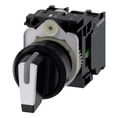Selector Iluminable / 22 mm / 3 Posiciones / 2 Contactos NA / IP69K / 5-500V AC/DC