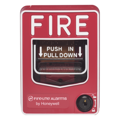 Estación Manual de Alarma Contra Incendio / Doble Acción / Cerradura con Llave / Montaje en Superficie o Empotrado / UL 38
