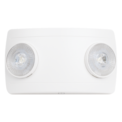 Luz de Emergencia LED / Doble LED 1W 150 lúmenes / Autonomía 90 min / Voltaje Universal 127-240 VAC / UL 5VA Ignífuga