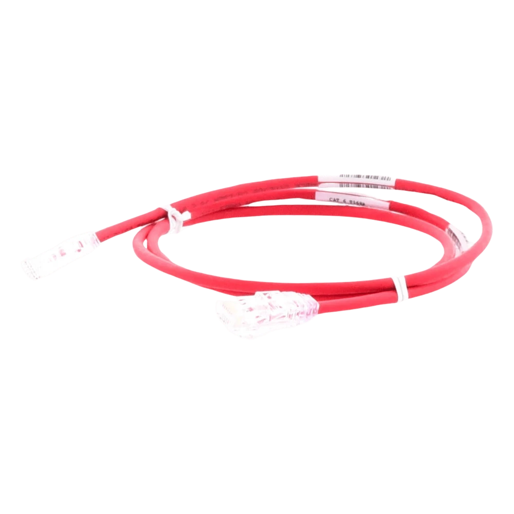portada_0S1000-6 Cable de Parcheo TX6, UTP Cat6, Diámetro Reducido (28AWG), Color Rojo, 0.61 Metros (2 Pies) UTP28SP2RD 1